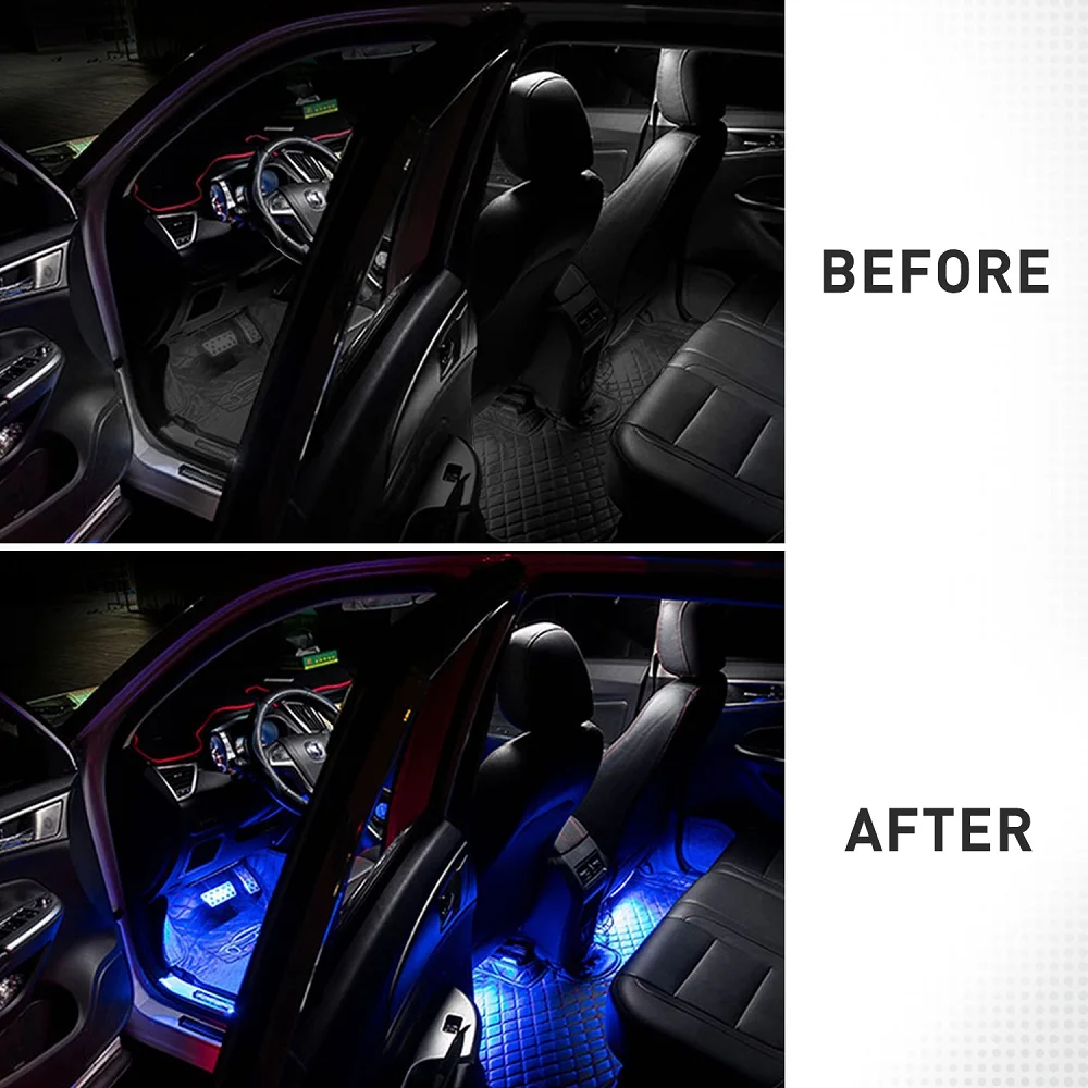 For Toyota Prius Celica Ipsum Verso Wish Prado Harrier Highlander Kia KX5 K2 APP Control Car Interior Atmosphere LED Light USB | Автомобили