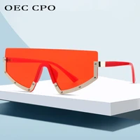 brand new design sunglasses women luxury fashion one lens metal half frame unique appearance outdoor photo sun glasses man retro
