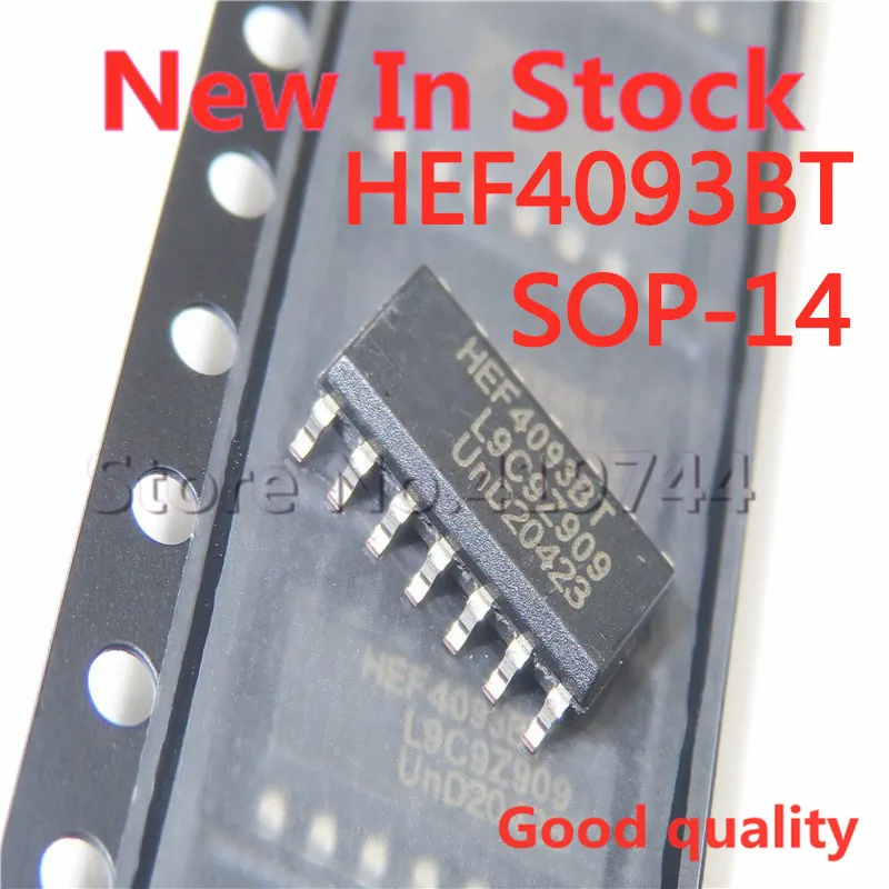 10 шт./лот HEF4093BT HEF4093 лапками углублением SOP-14 SMD логическая микросхема в наличии новый оригинальный IC