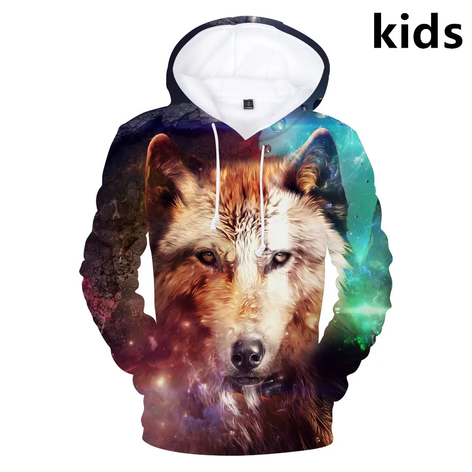 Для детей от 3 до 14 лет детские толстовки с капюшоном пространство Galaxy 3D и
