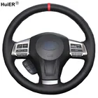 Ручное шитье чехол рулевого колеса автомобиля волана для Subaru Forester 2013 - 2016 Legacy 2013-2014 Outback 2013-2014 XV 2013 - 2015