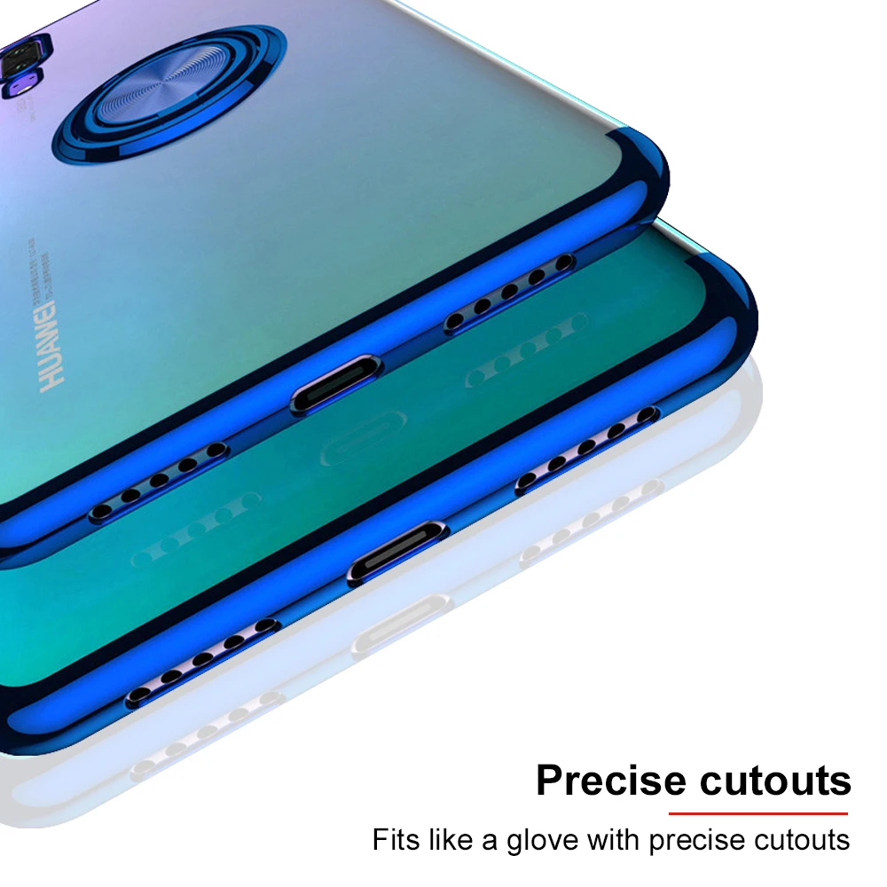 Магнитный автомобильный держатель-кольцо для Huawei P30 P20 Lite Pro мягкий чехол из ТПУ с