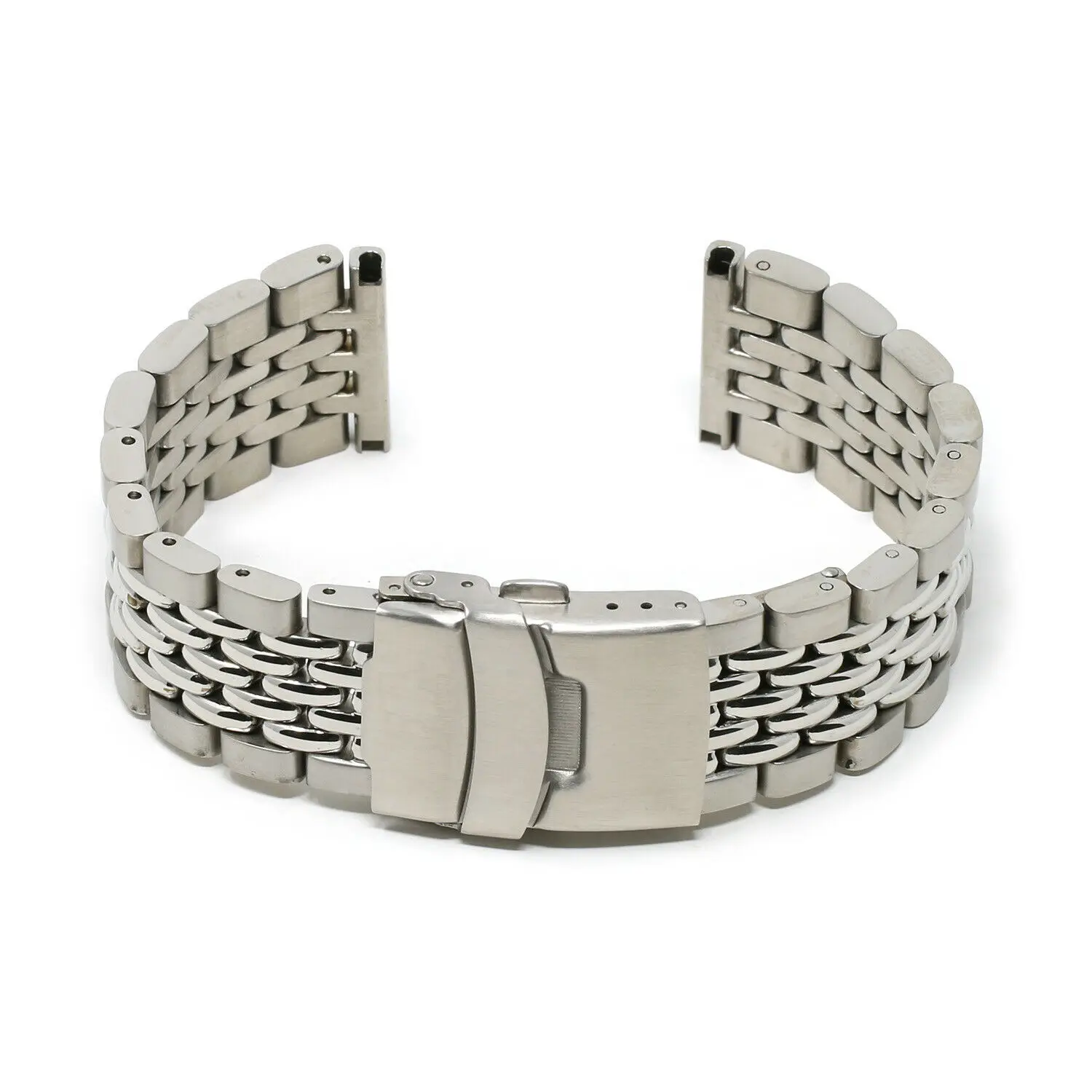 

22mm 316L Stainess Steel Beads of Rice Watch Band Bracelet Strap Fit For SKX007 Dive Watches