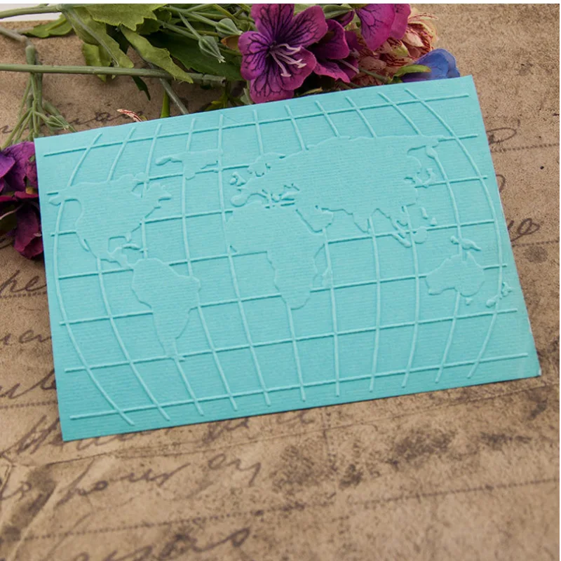 DIY пластиковая вогнутая выпуклая рельефная карта земля шаблон папка ручной