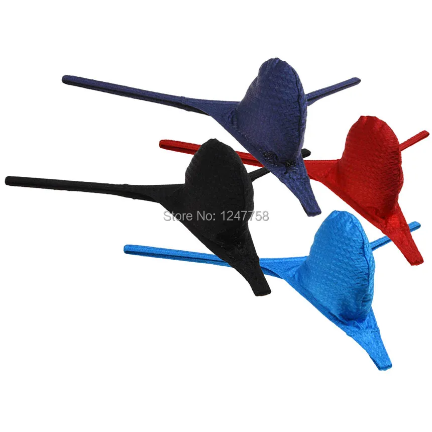 Стринги мужские однотонные микро стринги с пузырьковым мешочком Трусы танга| |