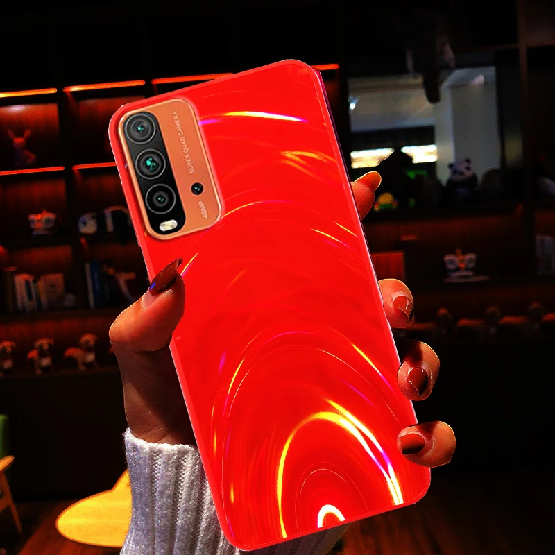 Зеркальный чехол из ТПУ для XiaoMi RedMi Note 10 10s 9 9s 9T 9A 9AT 9C GLOBAL NFC POCO X3 PRO M3 | Мобильные