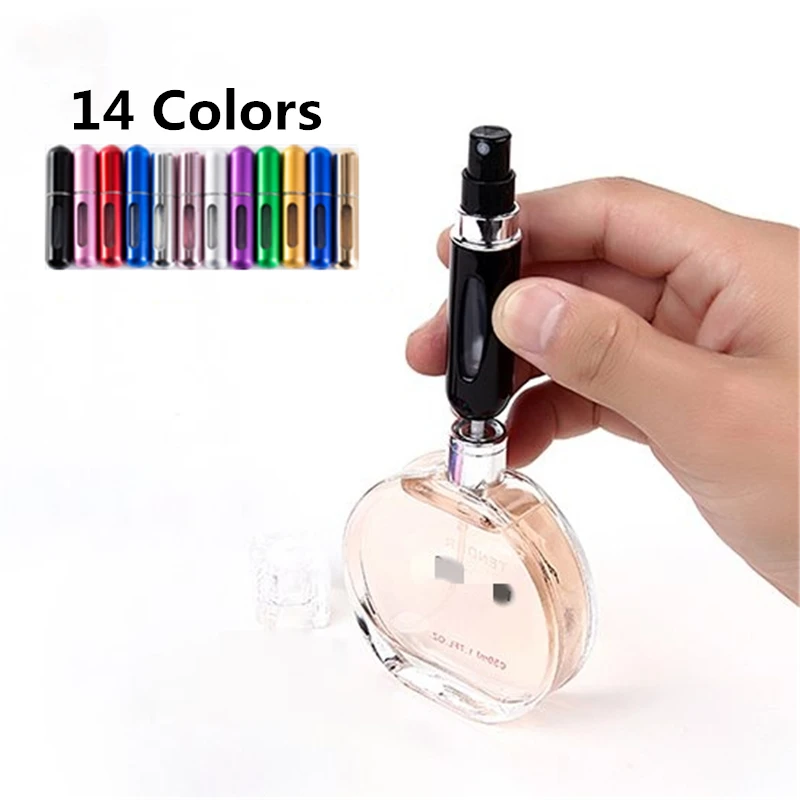 5 мл дорожный мини многоразовый флакон спрей для духов алюминиевый пустые