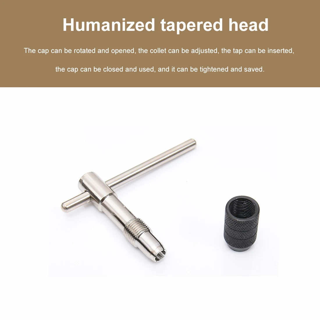 

Screw Tap Wrench Drill Set 6Pcs T-Shaped M3M4 M5 M6 M8 Hand Tools Threading Tapping Kit Reversible Screwdriver Tap Holder