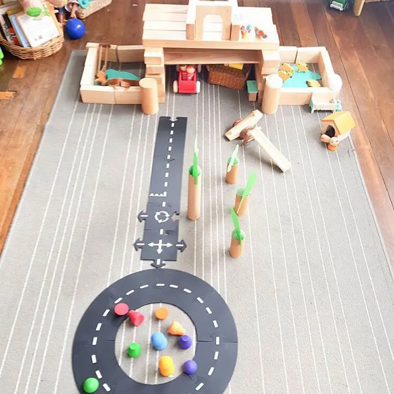 

Children DIY Car Track Puzzle Toy PVC Splicing Track Highway Construction Educational Toy Birthday Gifts