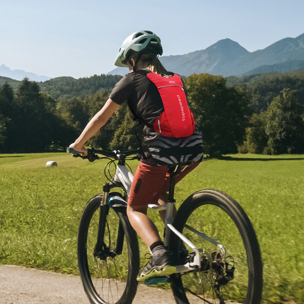 INOXTO Children's Trail Running-Ultra-light 5L Backpack, Running Moisturizing Vest, Suitable for Marathon Bikes, 1L Water Bag