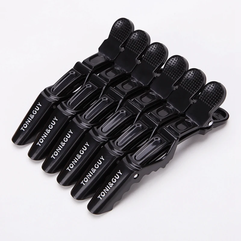 

6pcs/lot Plastic Hair Clip Hairdressing Clamps Claw Section Alligator Clips Grip Barbers For Salon Styling Hair Accessories