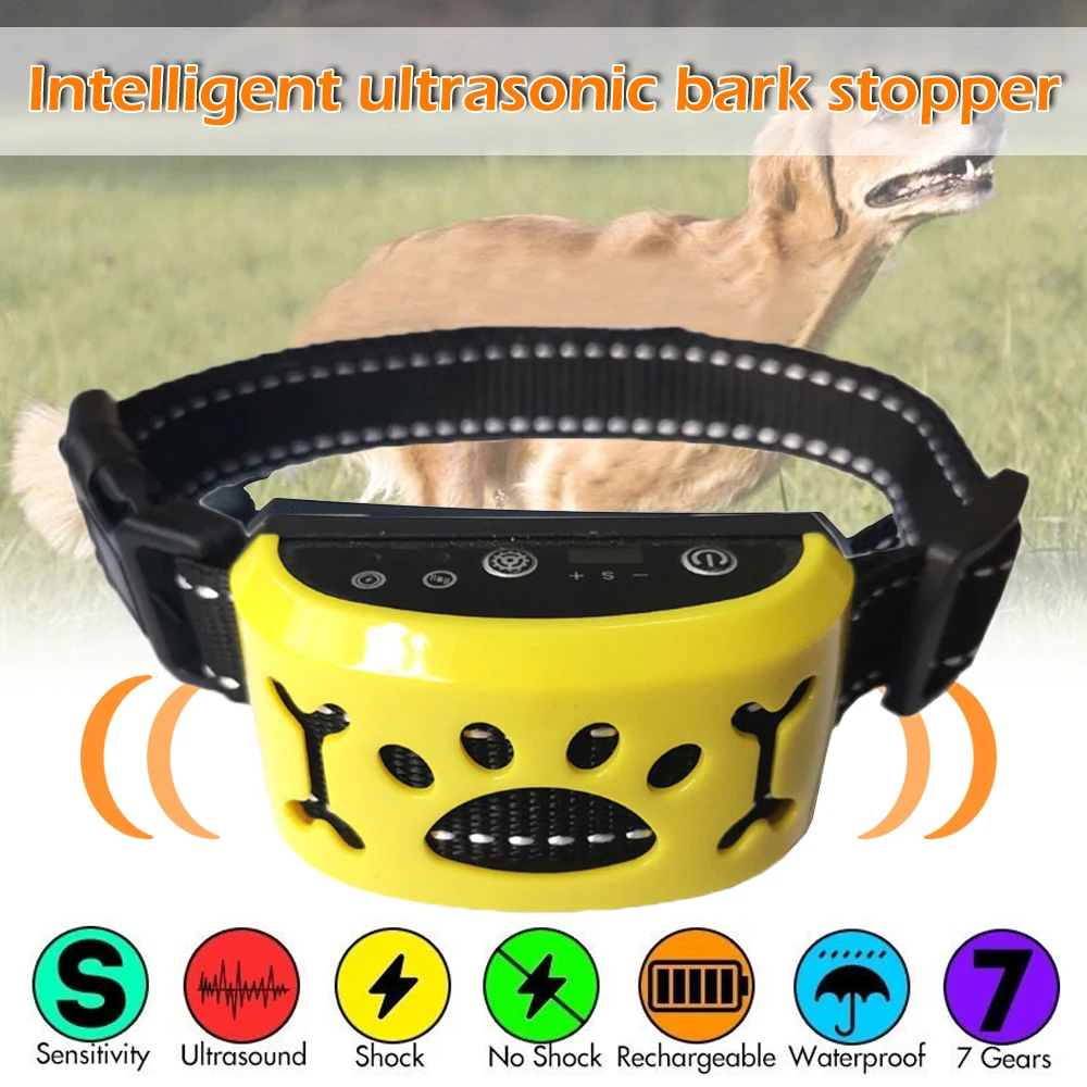Ошейник для собак антилай без лай с дистанционным управлением электрический