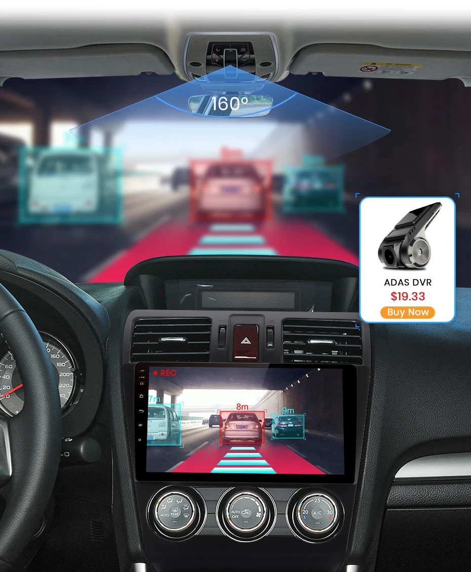 Junsun V1 Android 9,0 2G+ 32G DSP автомобильный Радио Мультимедиа Видео плеер для Subaru Forester 2013- навигация gps 2 din Авторадио