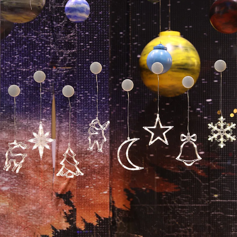 Светодиодные рождественские подвесные светильники пятиконечный Звездный