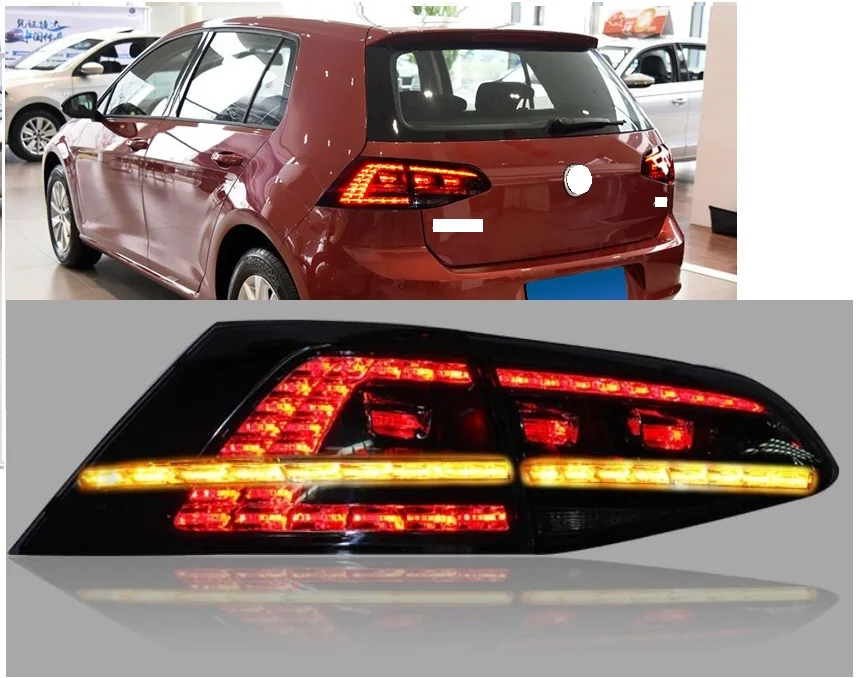 CAPQX 4 шт/a заднего светодиодный стоп сигнал светильник хвост единый для Volkswagen Golf 7