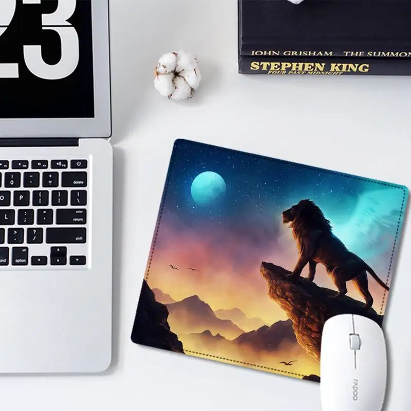 Дизайнерский офисный коврик lion king simba нескользящий для мыши игровой маленького