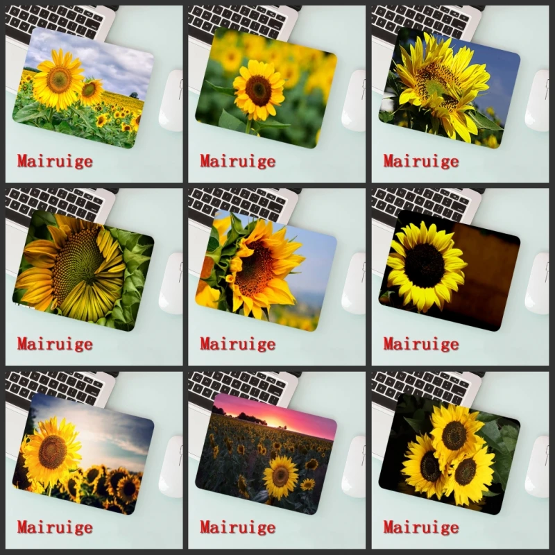 

Mairuige big promotion laptop mouse pad Beautiful flower sunflower small size 180 * 220 2mm