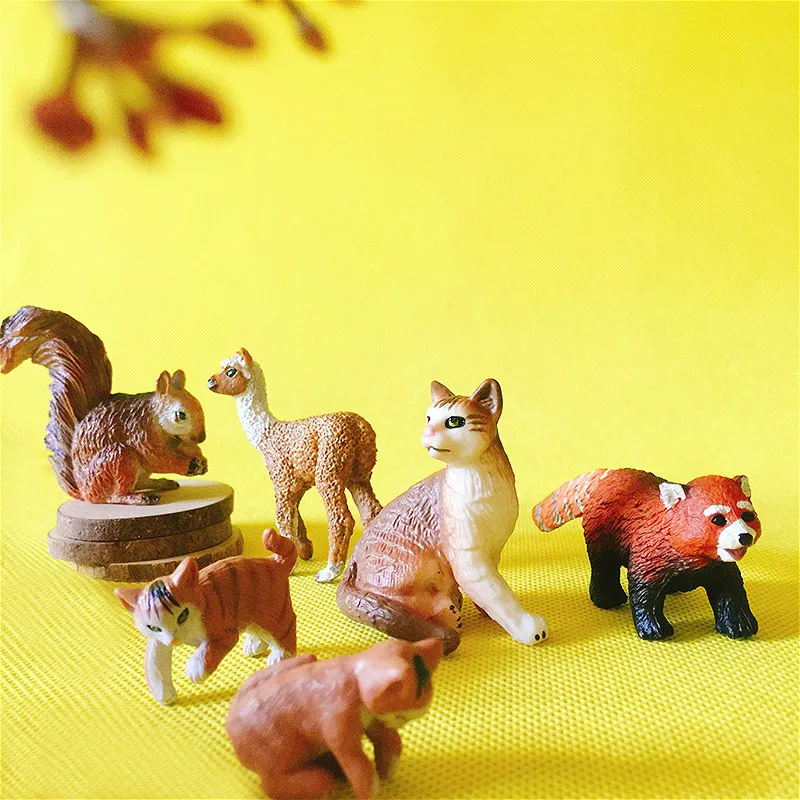 Новый ~ 1 шт./белка кошка обезьяна лиса альпака енот миниатюрные/милые/Сказочный