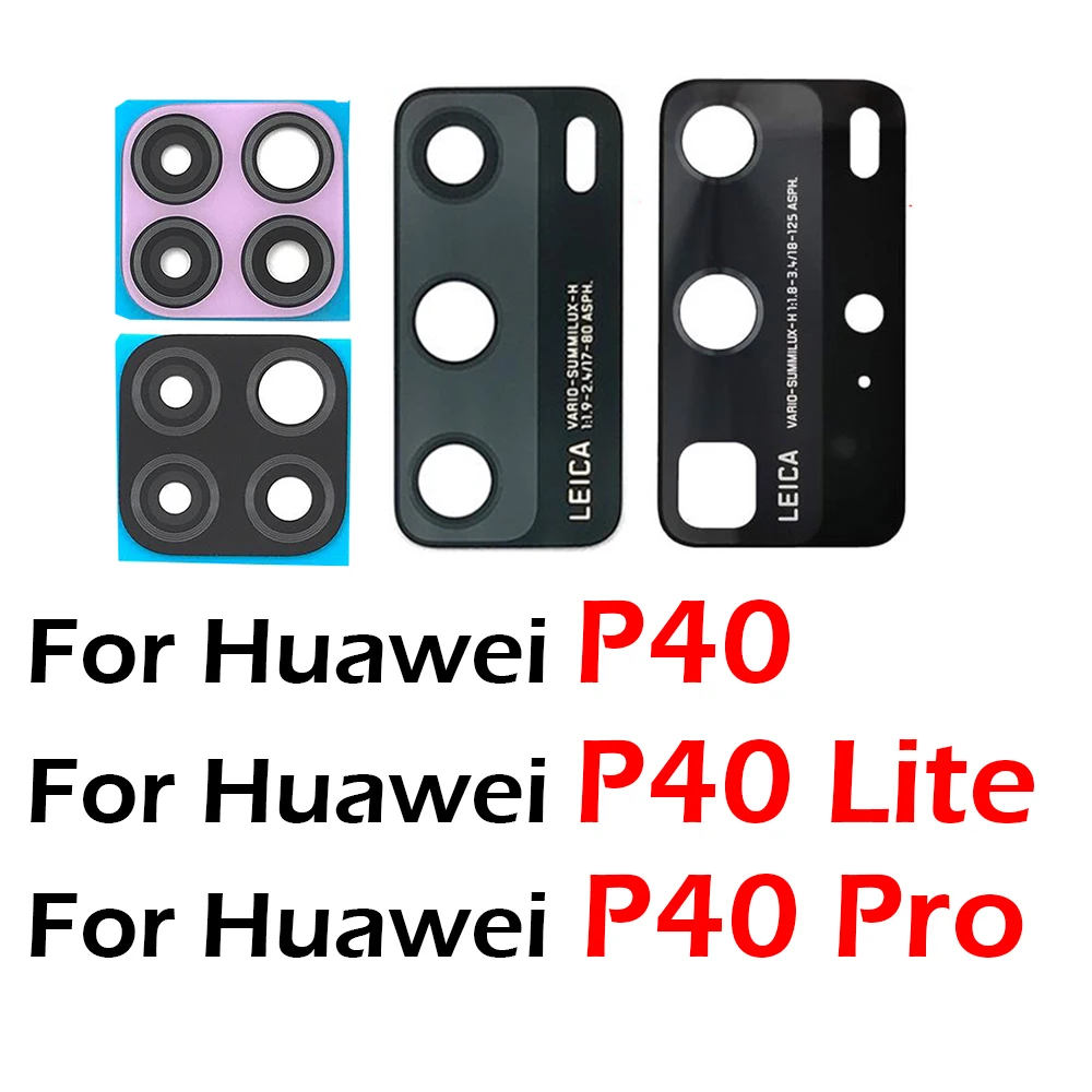 

10Pcs/Lot,Rear Back Camera Glass Lens For Huawei P40 Lite E 5G P40 Pro Camera Glass With Glue Adhesive