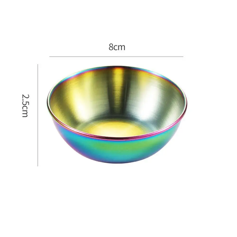 

Round Seasoning Dish Golden Sauce Home Restaurant Kitchen Sauce Dish Japanese Dipping Sauce Soy Dish M1T7