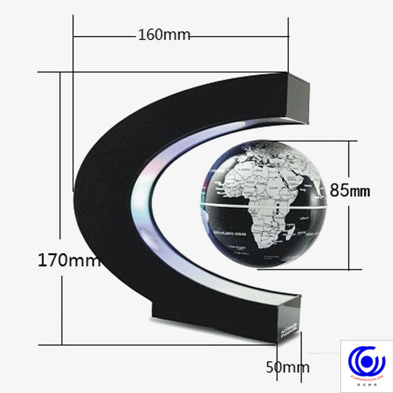 Магнитная левитация плавающая карта мира Анти гравитационный земной шар