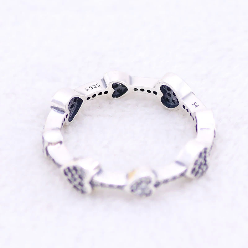 

Amaia Free Shipping Real 925 Sterling Silver Ring New Attractive Heart Rings For Women Wedding Party Gift Fashion Jewelry
