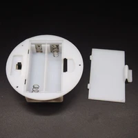300pcslot 2 x 1 5v aa white round battery holder storage box case with switch 2 slots 3v aa batteries shell plastic cover