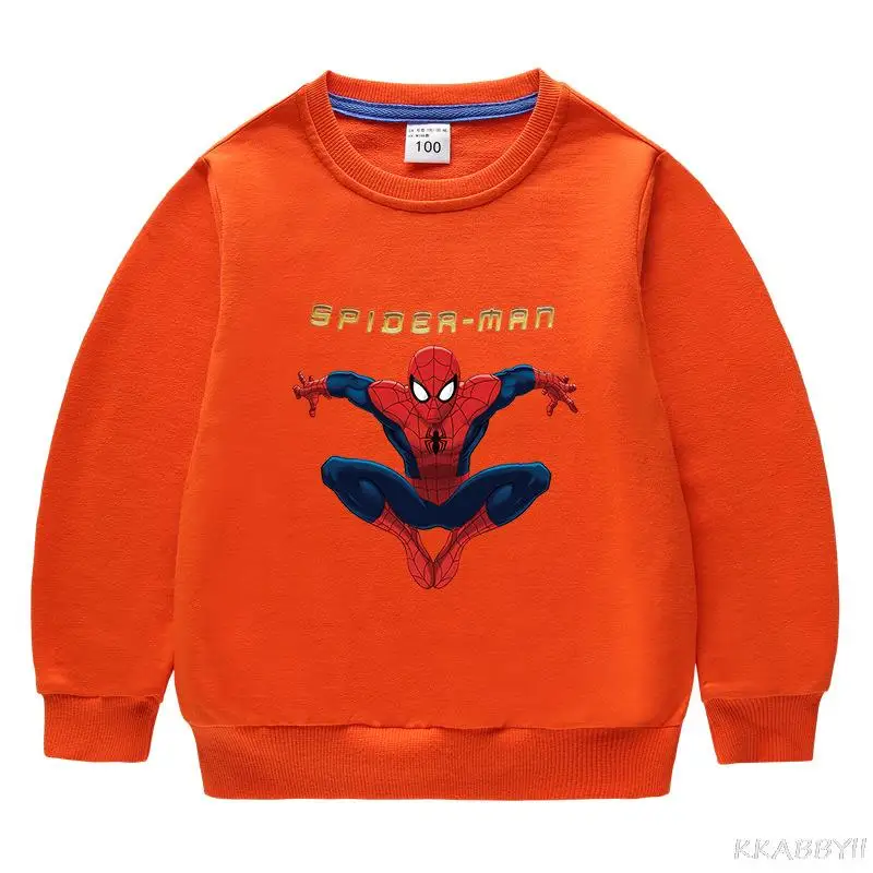 Детский свитер с длинным рукавом и изображением Человека-паука | Детская одежда