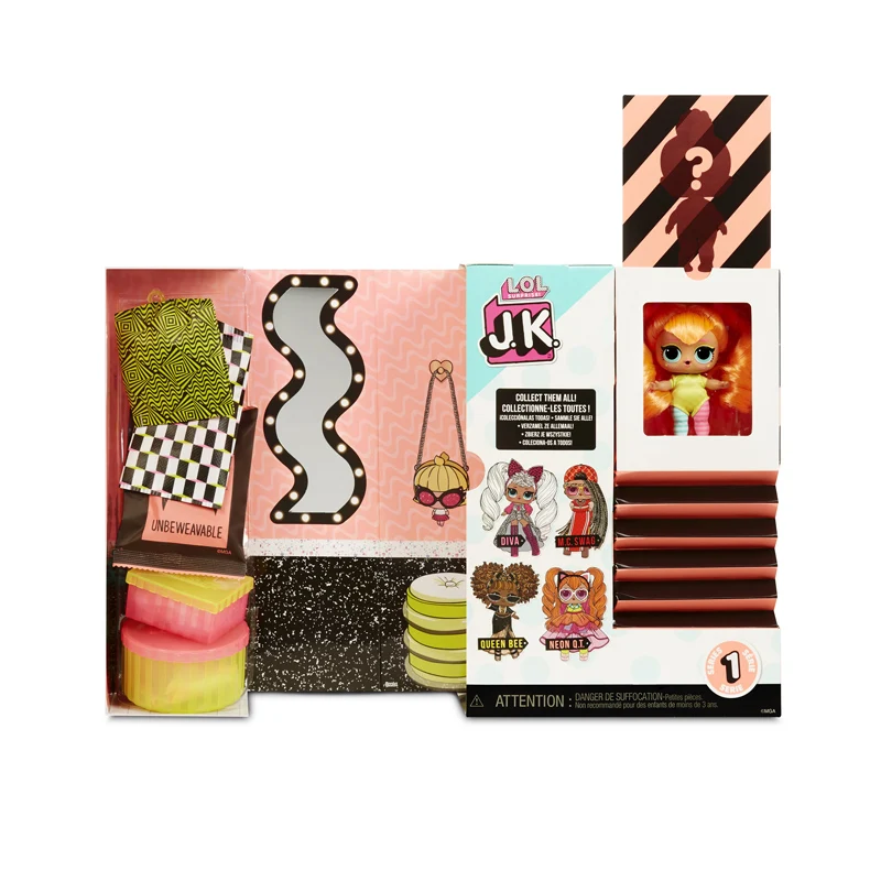 

Original L.O.L. Surprise! JK Neon Q.T. Mini Fashion Doll with 15 Surprises The best gift for children
