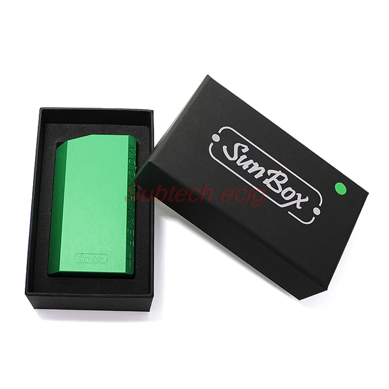 

2019 Newest Sun Box E8 Moonraker 70w mod fit 18650 battery 22mm RDA RTA RDTA tank chip inside mechanical mod from SXK factory
