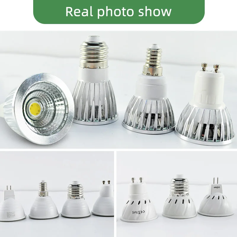 

Kaguyahime LED Spotlight MR16 GU10 Bulb E27 GU5.3 MR11 Dimmable Led Lamp 6W 7W 220V DC 12V Spot LED Bulb Light Lampada Bombillas