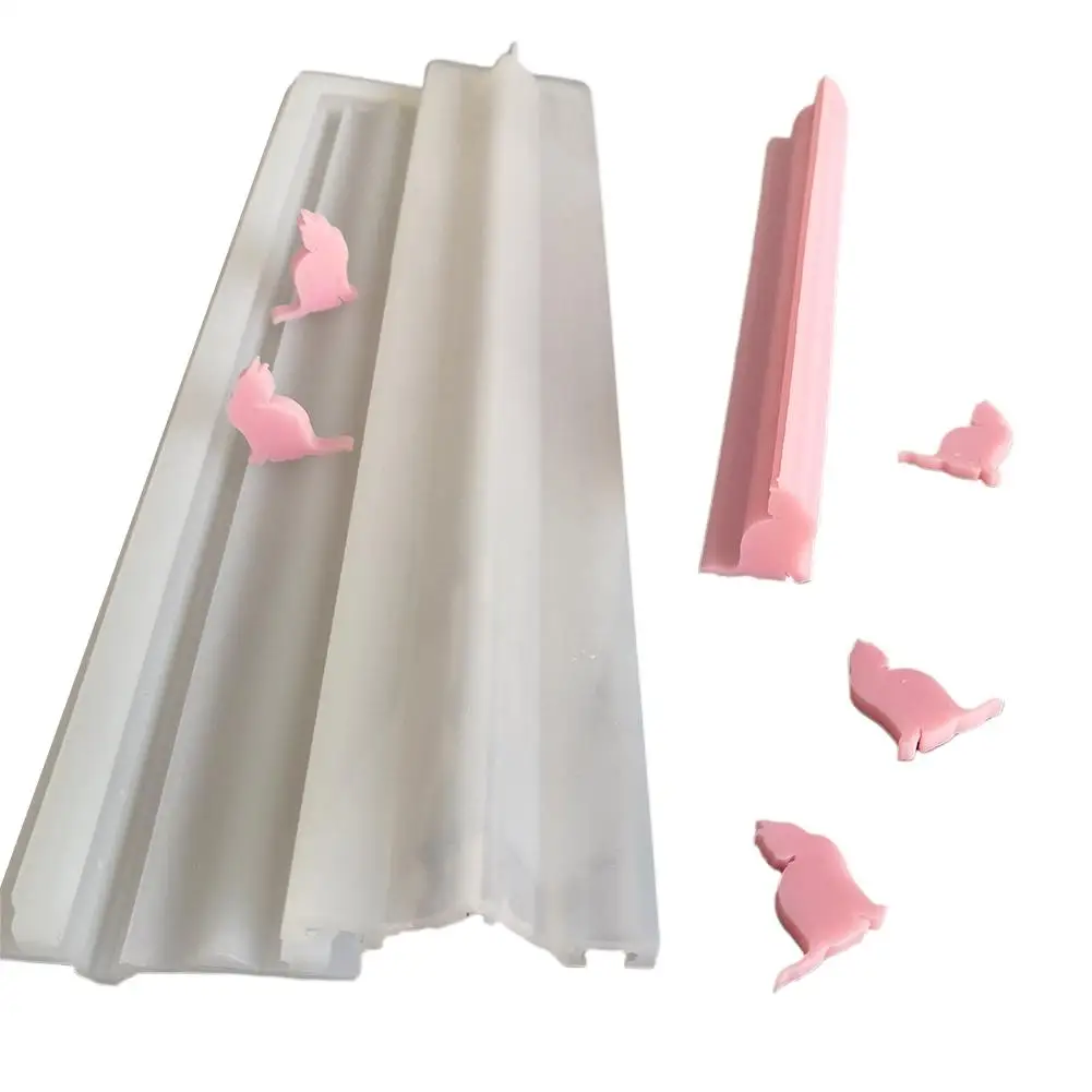 В форме кота силиконовый Колонка форма для мыла с круглой трубкой Кот в трубки