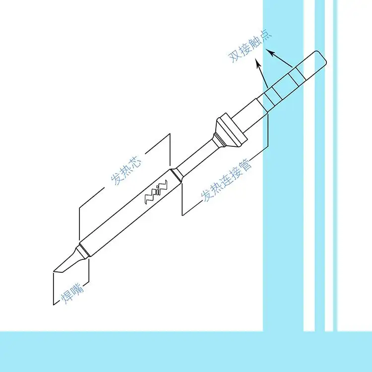 TS-100 цифровой ЖК-дисплей регулируемая температура Электрический паяльник для 7/шт