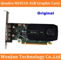original nvidia quadro nvs510 2gb 128bit video graphic card pci express multi screen display drawing card four mini dp 4
