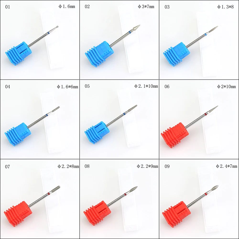1 шт. Алмазная вращающаяся фреза для ногтей пилка электрическая машинка маникюра