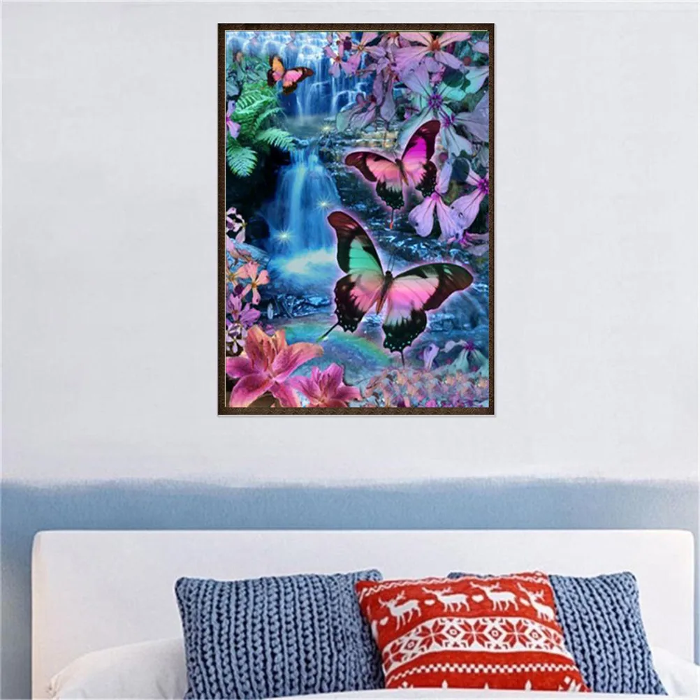 1 комплект Красочные DIY 5D с вышивкой в виде бабочек и полная алмазная живопись