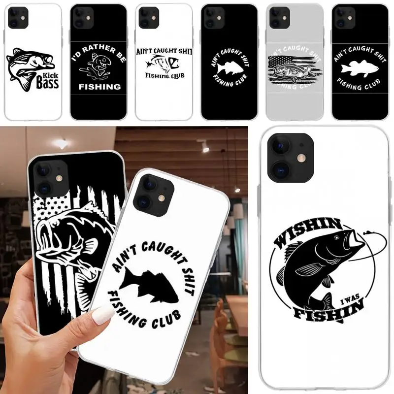 

I Was Fishin Phone Case Matching Coque Transparent For Iphone XR 11 12 13 Pro X XS Max 6 7 8 6s Plus SE2020 Case