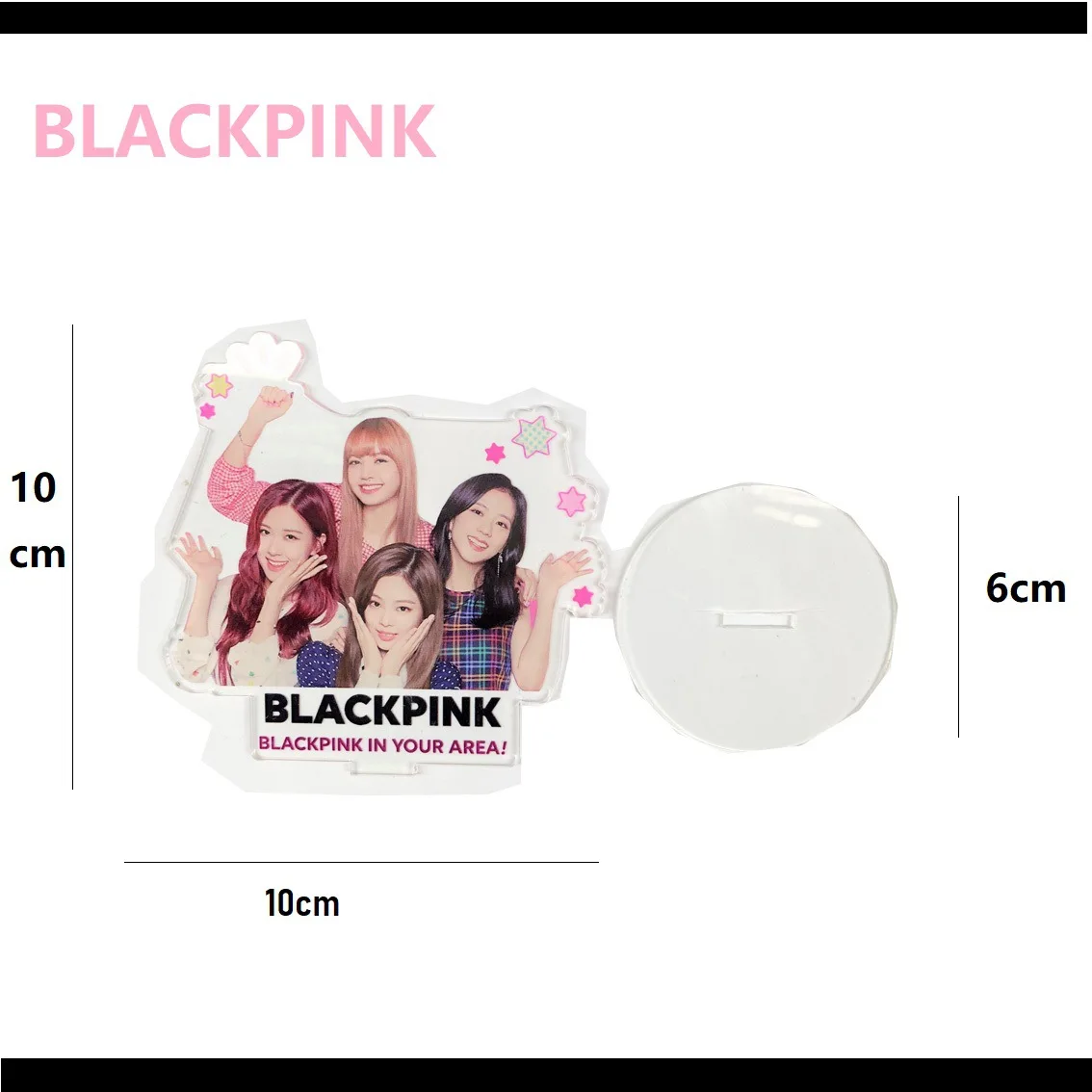 KPOP креативные черные розовые акриловые украшения картина на столе Blackpink kpop корейские принадлежности для любителей коллекции