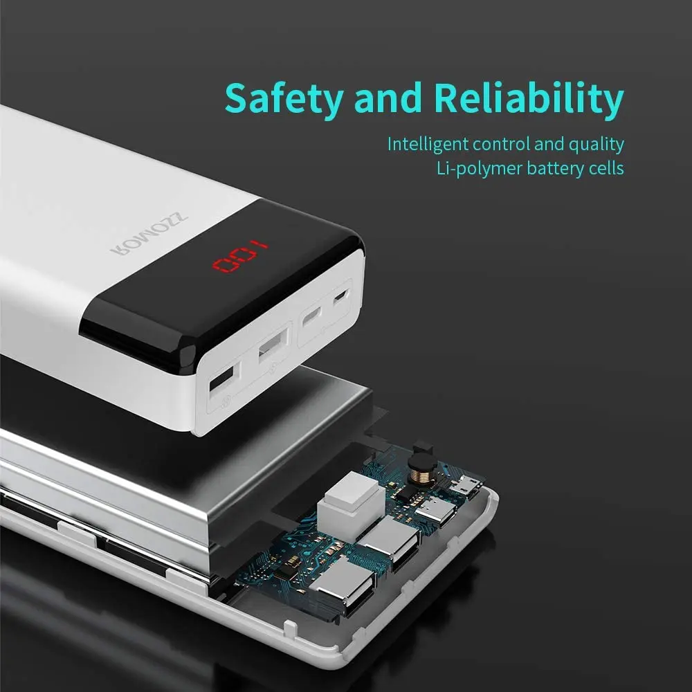 ROMOSS LT30 Повербанк 30000 мАч USB Type C 30000мАч Пауэр банк Внешние аккумуляторы повер для