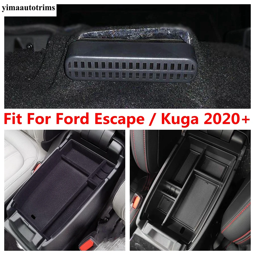 

Central Control Storage Box Seat Bottom Under Dust Plug AC Air Vent Cover Kit Trim Accessories For Ford Escape / Kuga 2020 -2022