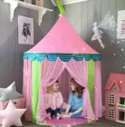 Палатка детская складная, игровой домик для детей, семейная палатка для детей, для мячей в помещении, Замок принцессы