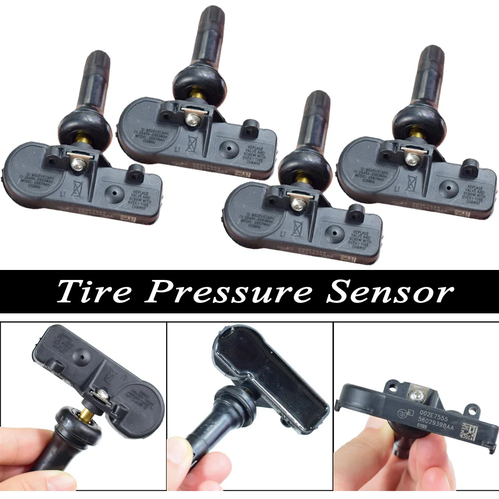 4 шт. TPMS 56029398AA 56029398AB 56029479AB 68142397AA датчик давления в шинах для Fiat 500 500L Chrysler 200 300 Aspen