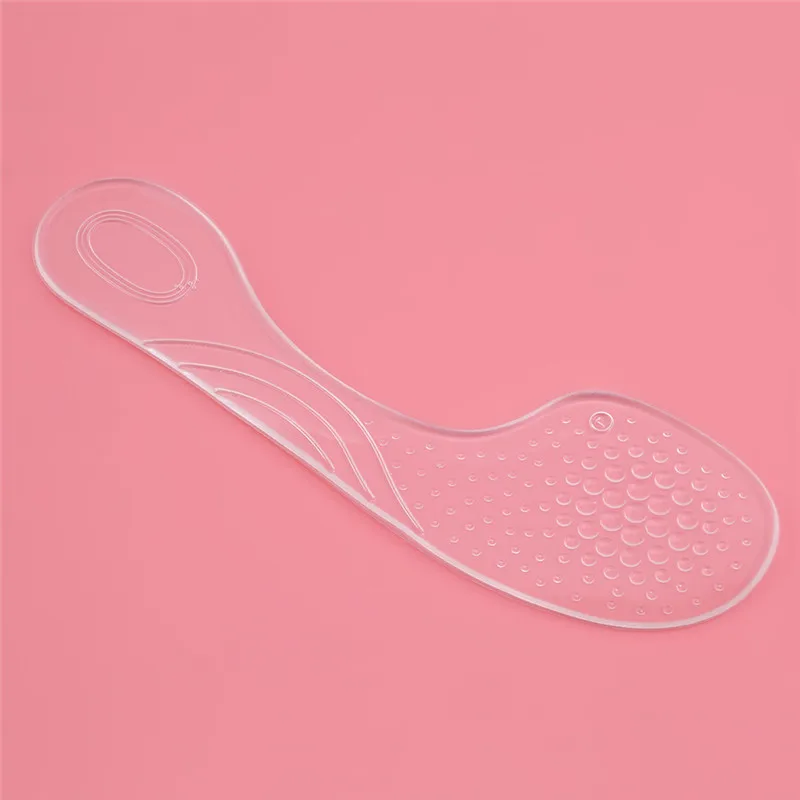 1 пара прозрачная Нескользящая амортизирующая стелька на высоком каблуке