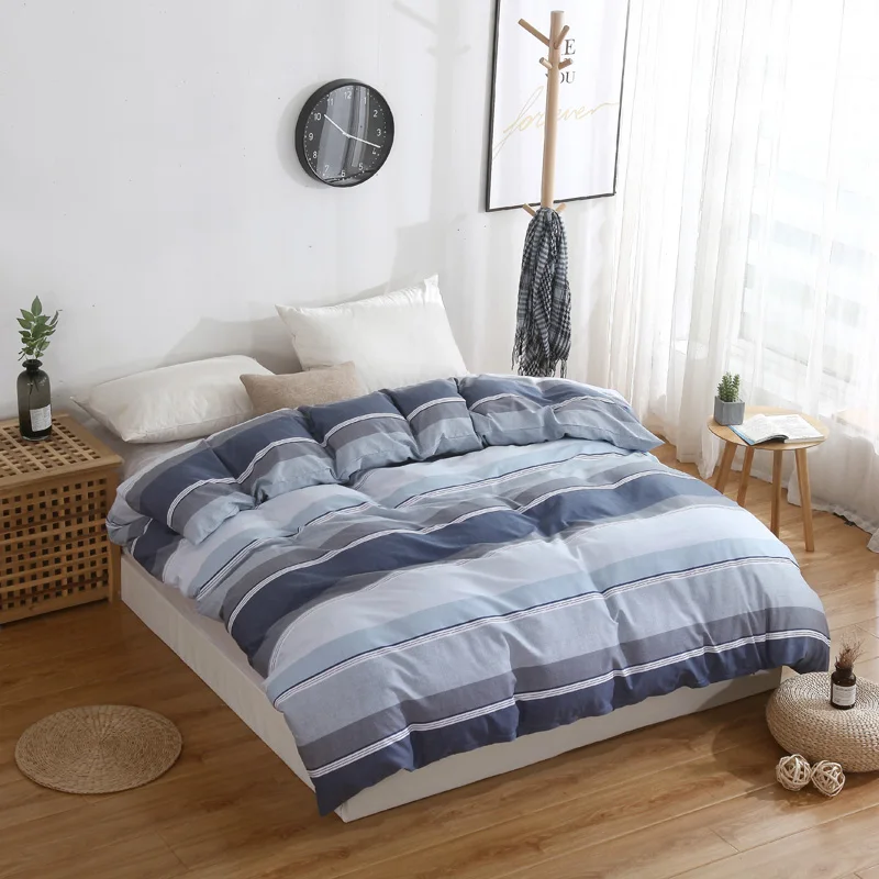 Простые полосатые постельные принадлежности для детей и взрослых в современном