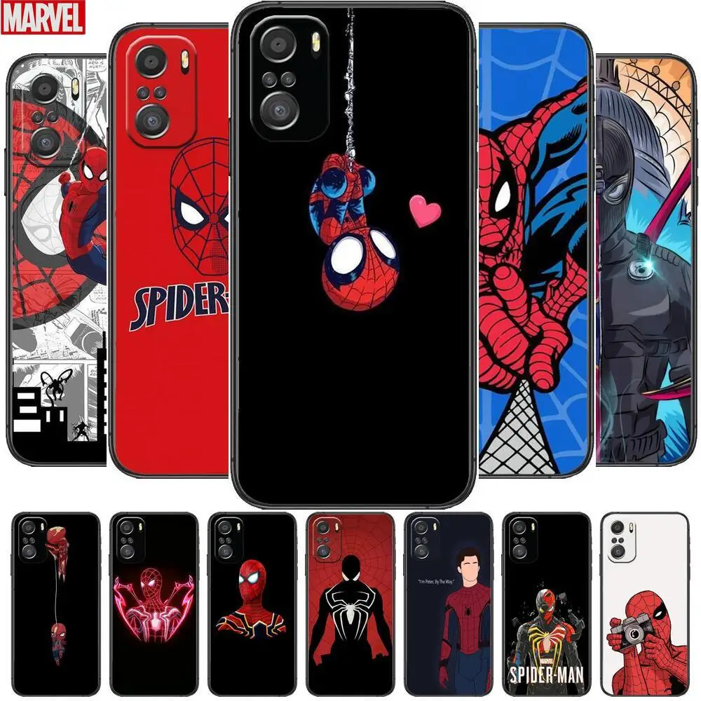 

Spider-Man comic For Xiaomi Redmi Note 10S 10 9T 9S 9 8T 8 7S 7 6 5A 5 Pro Max Soft Black Phone Case
