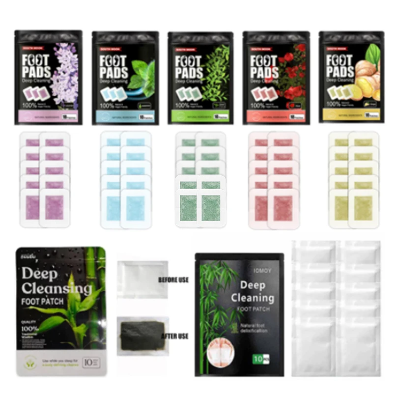 

20 шт., детоксикационные патчи для ног