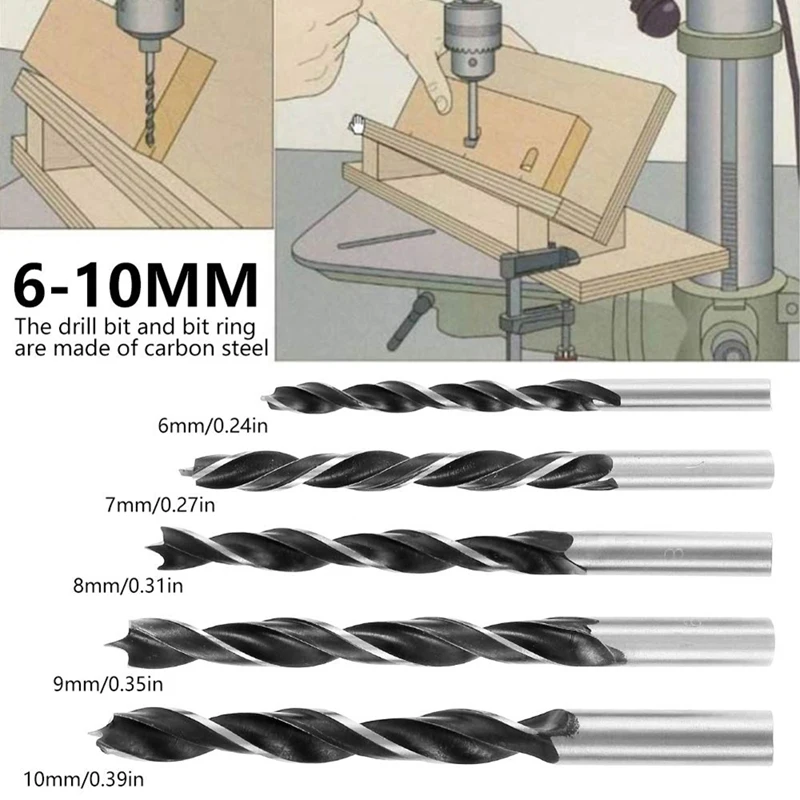 

35 Pcs Pocket Hole Screwing Device, Angle Machining Angle Tool Set for Woodworking with 6/8 / 10Mm Hole Drive Adapter