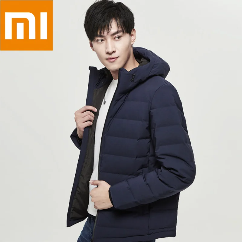 Xiaomi mijia VANCL терморегулирующий пуховик 90% серый гусиный пух с зарядкой питание от 38 до 50 градусов usb