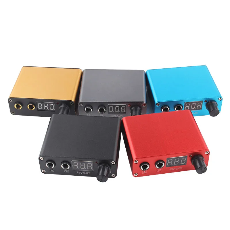 

Tattoo Power Supply Set Mini Motor Black Tattoo Machine Power Supply For Tattoo Clip Cord and Stainless Steel Foot Pedal
