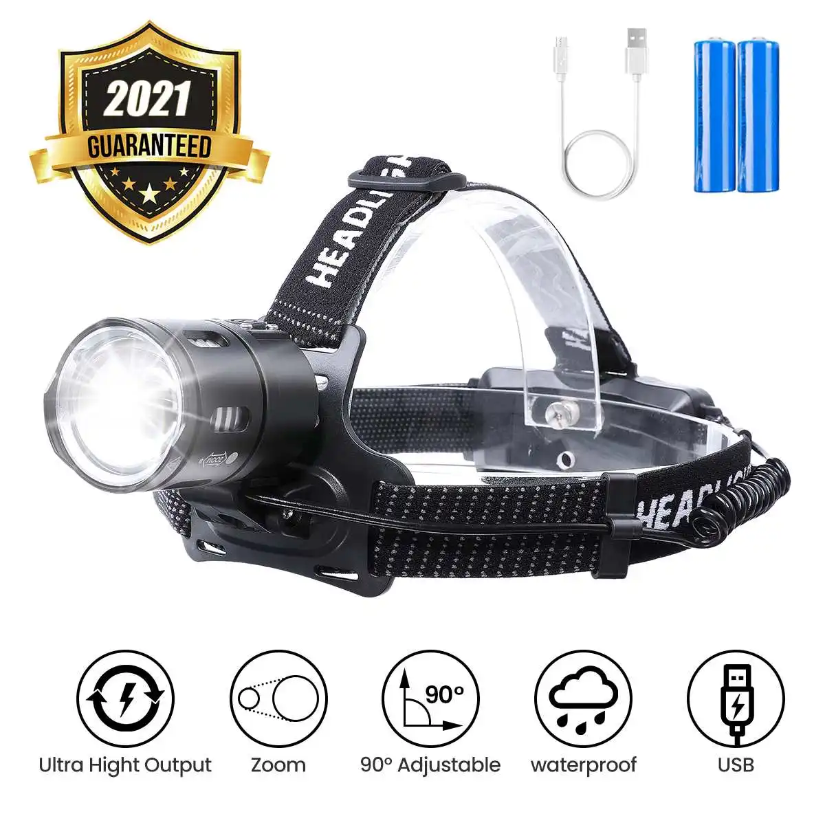 

Налобный фонарь, светодиодный, 25 Вт, 3500 лм